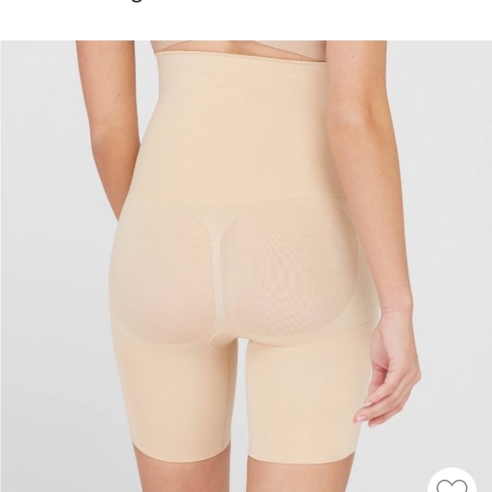 Assets By Spanx High-Waisted Shapewear Shorts - Tan - Picture 2 of 6